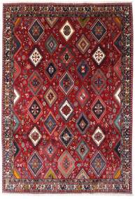 Yalameh Rug 200X292 Red/Dark Red Wool, Persia/Iran Carpetvista