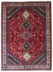 Oosters Yalameh Vloerkleed 173X235 Rood/Donker Roze Wol, Perzië/Iran Carpetvista