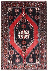 152X231 絨毯 オリエンタル ハマダン レッド/ダークピンク (ウール, ペルシャ/イラン) Carpetvista