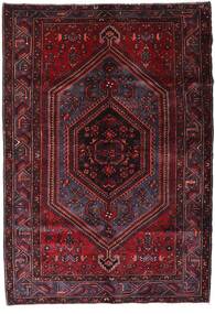  Persisk Hamadan Tæppe 162X234 Mørkerød/Rød (Uld, Persien/Iran)