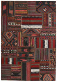 Tekkeh Kelim Teppich 138X201 Dunkelrot/Rot Wolle, Persien/Iran Carpetvista