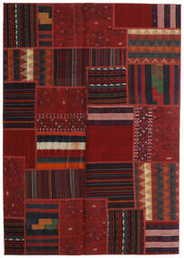 141X202 Tekkeh Kilim Rug Modern Dark Red/Red (Wool, Persia/Iran) Carpetvista