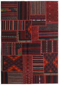140X202 Tekkeh Kilim Rug Modern Dark Red/Red (Wool, Persia/Iran) Carpetvista