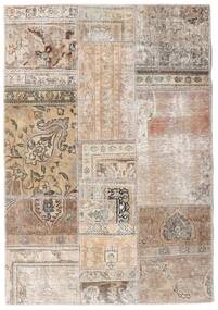 絨毯 ペルシャ Patchwork - Persien/Iran 108X156 ベージュ/ライトグレー (ウール, ペルシャ/イラン)