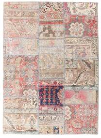 絨毯 Patchwork - Persien/Iran 107X150 ベージュ/オレンジ (ウール, ペルシャ/イラン)