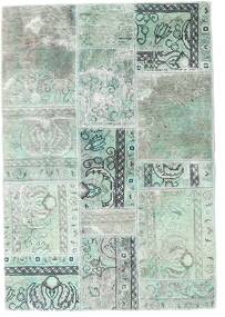絨毯 ペルシャ Patchwork - Persien/Iran 109X158 グリーン/グレー (ウール, ペルシャ/イラン)