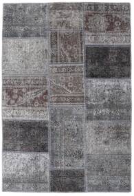絨毯 Patchwork - Persien/Iran 107X157 グレー/ダークグレー (ウール, ペルシャ/イラン)