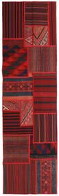 Tapete Persa Tekkeh Kilim 71X251 Passadeira Vermelho/Vermelho Escuro (Lã, Pérsia/Irão)