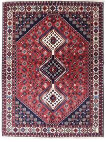 Yalameh Rug 154X205 Red/Dark Pink Wool, Persia/Iran Carpetvista