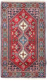 Tapete Yalameh 81X137 Vermelho/Rosa Escuro (Lã, Pérsia/Irão)