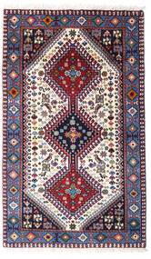 80X132 Tapete Oriental Yalameh Rosa Escuro/Vermelho (Lã, Pérsia/Irão) Carpetvista