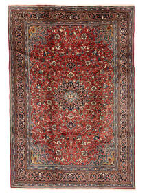  Persialainen Mahal Matot 217X318 Tummanpunainen/Musta Carpetvista