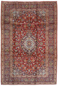 Tapete Kashan 207X304 Vermelho/Vermelho Escuro (Lã, Pérsia/Irão)