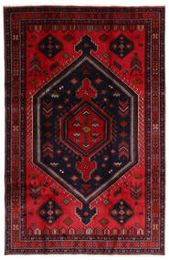 202X308 Χαλι Ανατολής Hamadan Σκούρο Κόκκινο/Κόκκινα (Μαλλί, Περσικά/Ιρανικά) Carpetvista
