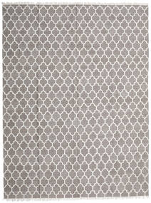 300X400 Bamboo Silk Kilim Rug Modern Grey/Beige Large (Wool, India) Carpetvista