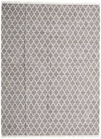 300X400 Bamboo Silk Kilim Rug Modern Grey/Beige Large (Wool, India) Carpetvista