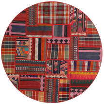 絨毯 ペルシャ Tekkeh キリム Ø 150 ラウンド レッド/ダークグレー (ウール, ペルシャ/イラン)