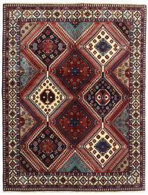 絨毯 ヤラメー 152X198 レッド/ダークピンク (ウール, ペルシャ/イラン)