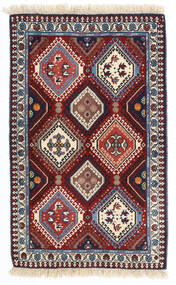  Yalameh Teppich 62X98 Persischer Wollteppich Rot/Dunkelrosa Klein Carpetvista