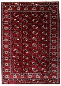 Turkaman Tæppe 204X285 Mørkerød/Rød Uld, Persien/Iran Carpetvista