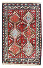 63X96 Tapis D'orient Yalameh Rouge/Beige (Laine, Perse/Iran) Carpetvista
