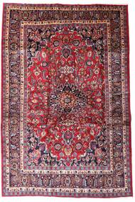Maschad Teppich 198X294 Rot/Dunkelrot Wolle, Persien/Iran Carpetvista