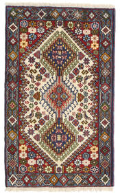 61X98 Tapete Oriental Yalameh Vermelho Escuro/Bege (Lã, Pérsia/Irão) Carpetvista