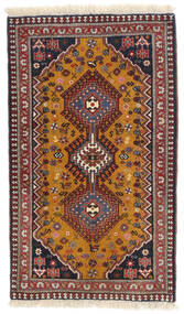  60X102 Yalameh Teppe Rød/Mørk Rød Persia/Iran Carpetvista