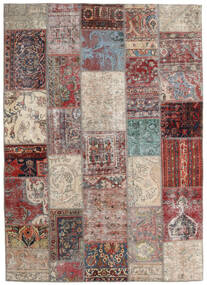  Patchwork - Persien/Iran 170X241 ペルシャ ウール 絨毯 ライトグレー/レッド Carpetvista