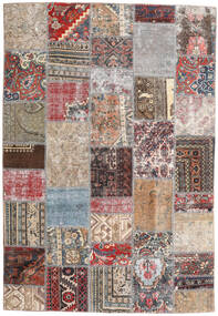 絨毯 Patchwork - Persien/Iran 163X239 ライトグレー/茶色 (ウール, ペルシャ/イラン)