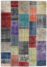 168X241 Tapete Patchwork - Persien/Iran Moderno Cinzento/Azul (Lã, Pérsia/Irão) Carpetvista