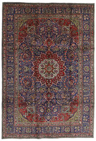  Perzisch Tabriz Vloerkleed 210X304 Rood/Donker Roze (Wol, Perzië/Iran)