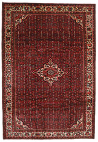  Persisk Hosseinabad Matta 211X306 Brun/Röd (Ull, Persien/Iran)