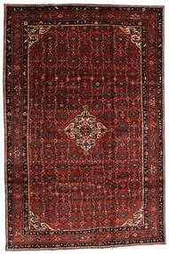 200X300 絨毯 オリエンタル ホセイナバード レッド/茶色 (ウール, ペルシャ/イラン) Carpetvista
