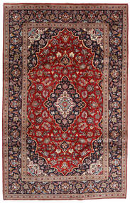 196X306 Dywan Orientalny Keszan Czerwony/Ciemno Różowy (Wełna, Persja/Iran) Carpetvista