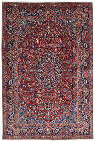 196X290 絨毯 マシュハド オリエンタル レッド/グレー (ウール, ペルシャ/イラン) Carpetvista