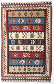 153X235 Alfombra Kilim Vintage Oriental Beige/Rojo (Lana, Persia/Irán) Carpetvista