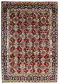 絨毯 カシャン 218X316 茶色/レッド (ウール, ペルシャ/イラン)