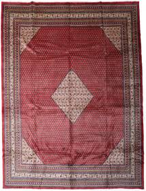 298X394 Sarouk Mir Rug Oriental Red/Dark Red Large (Wool, Persia/Iran) Carpetvista