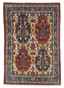  Orientalischer Bachtiar Teppich 105X153 Rot/Dunkelrosa Wolle, Persien/Iran Carpetvista