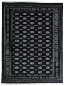 絨毯 パキスタン ブハラ 2Ply 273X360 ブラック/ダークグレー 大きな (ウール, パキスタン)