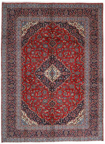 Tapete Oriental Kashan 286X392 Vermelho/Cinzento Grande (Lã, Pérsia/Irão)