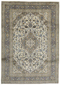 絨毯 カシャン 247X348 グレー/ベージュ (ウール, ペルシャ/イラン)