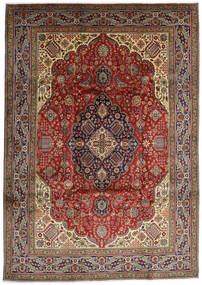 Tapete Tabriz 254X357 Vermelho/Vermelho Escuro Grande (Lã, Pérsia/Irão)