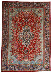 247X350 Mashad Rug Oriental Red/Dark Red (Wool, Persia/Iran) Carpetvista