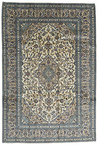 Tapis D'orient Kashan 242X355 Gris/Gris Foncé (Laine, Perse/Iran)