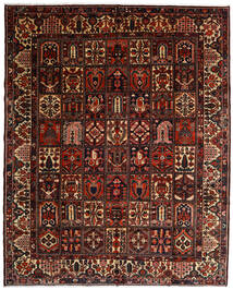  Orientalisk Bakhtiar Matta 317X392 Brun/Röd Stor Ull, Persien/Iran Carpetvista