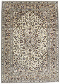  Persischer Keshan Teppich 250X348 Beige/Grau Großer (Wolle, Persien/Iran)