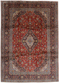  Persischer Keshan Teppich 263X366 Rot/Dunkelrot Carpetvista