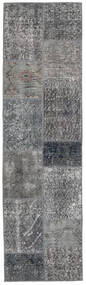 56X201 絨毯 Patchwork - Turkiet モダン 廊下 カーペット グレー/ダークグレー (ウール, トルコ) Carpetvista